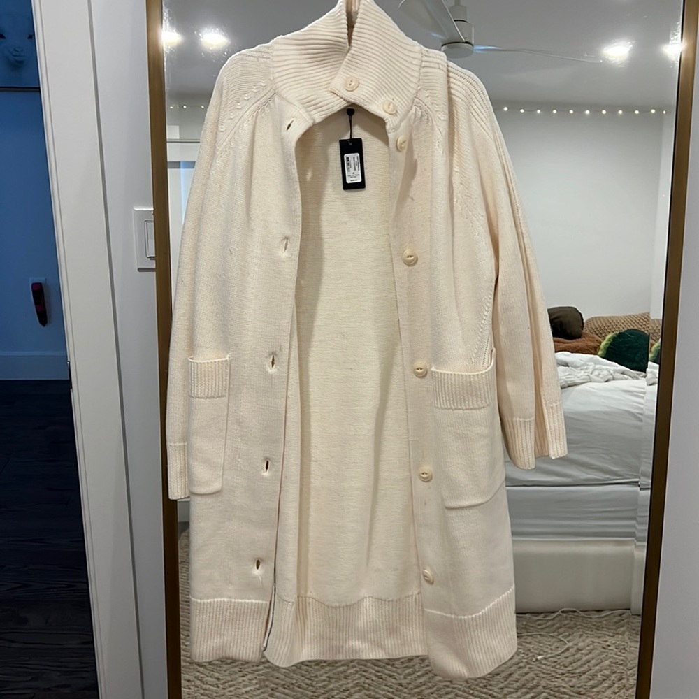 Rag and Bone Ivory Selah cotigan NWT